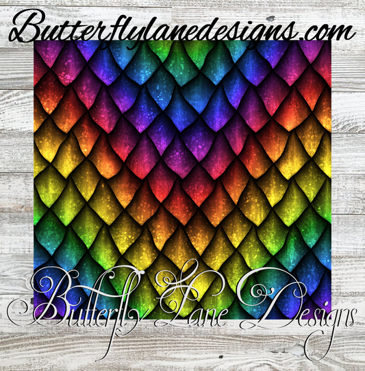 Dragon Scales 1 wrap :: White Cast Tumbler wrap