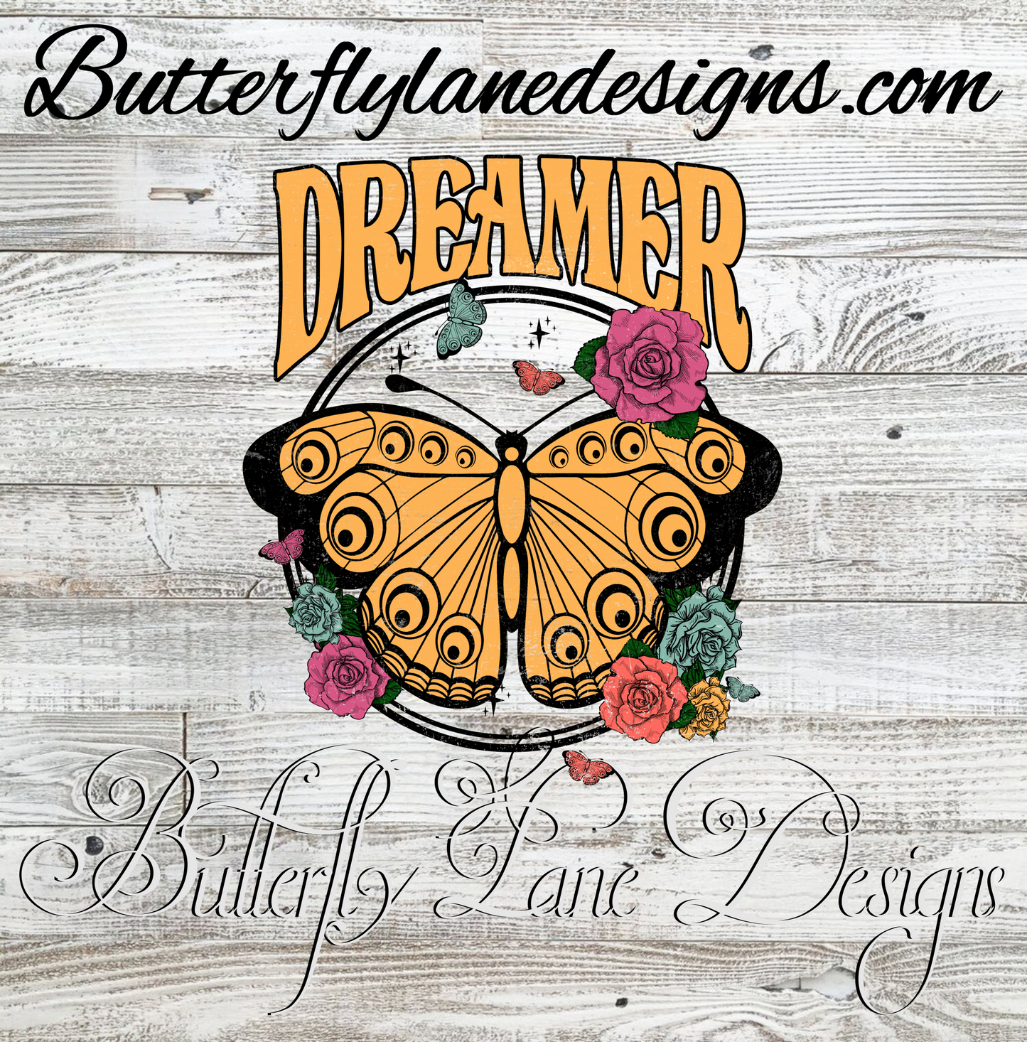 Dreamer-butterfly-retro  :: Clear Decal :: VC Decal