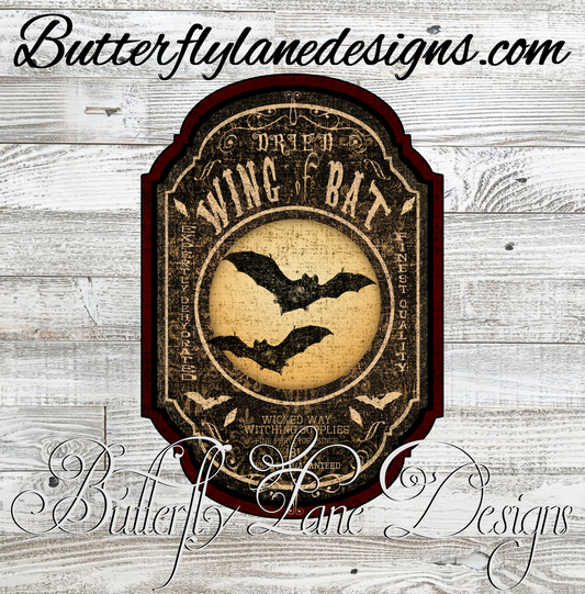 Dried wing of bat :: Clear Decal :: VC Decal