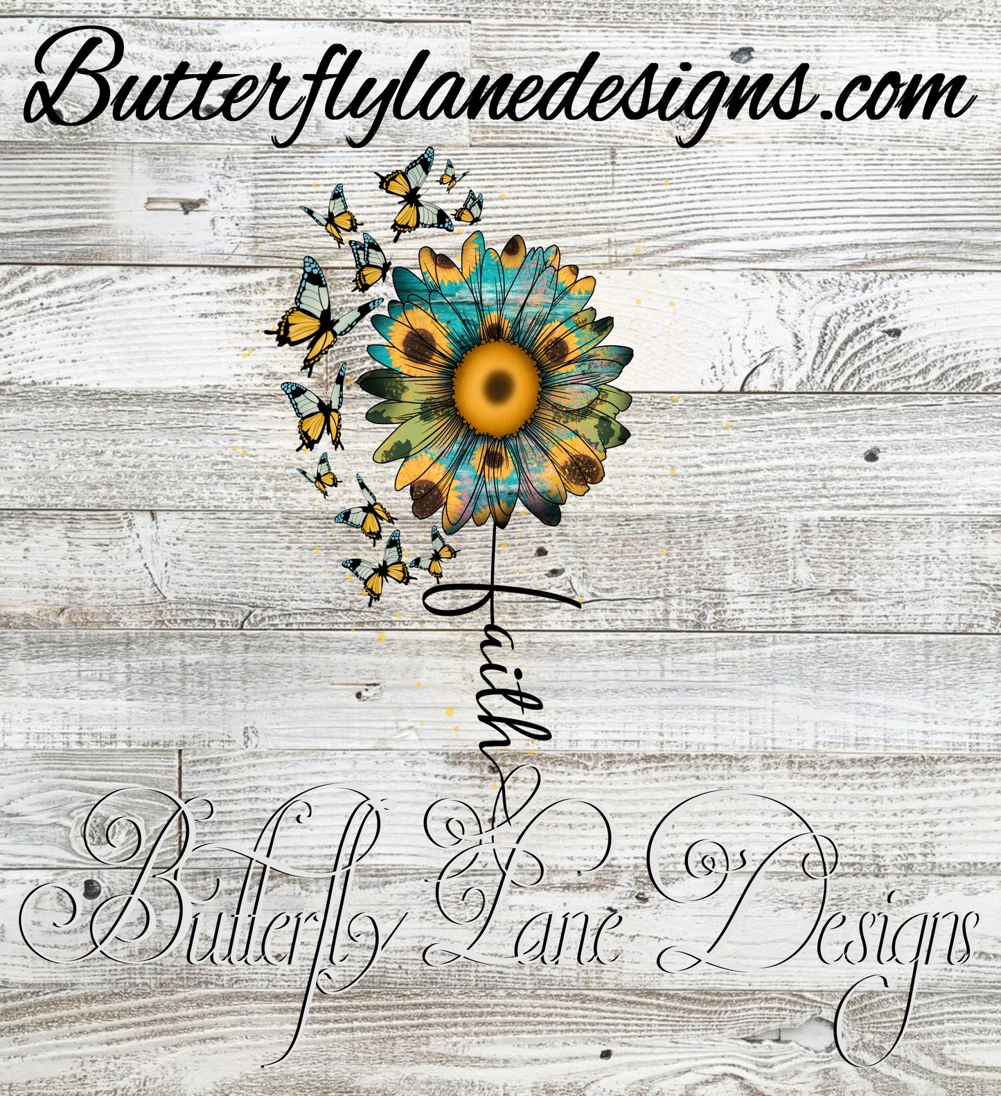 Faith Sunflower :: Clear Decal or VCD