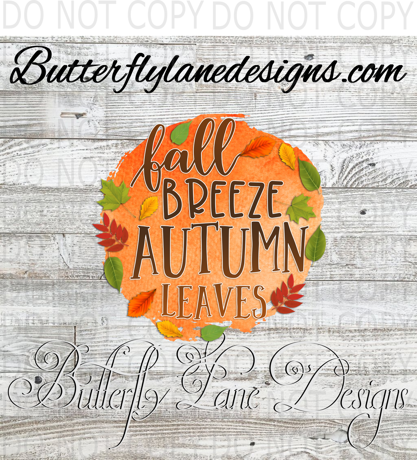 Fall breeze autumn leaves :: Clear Decal :: VC Decal