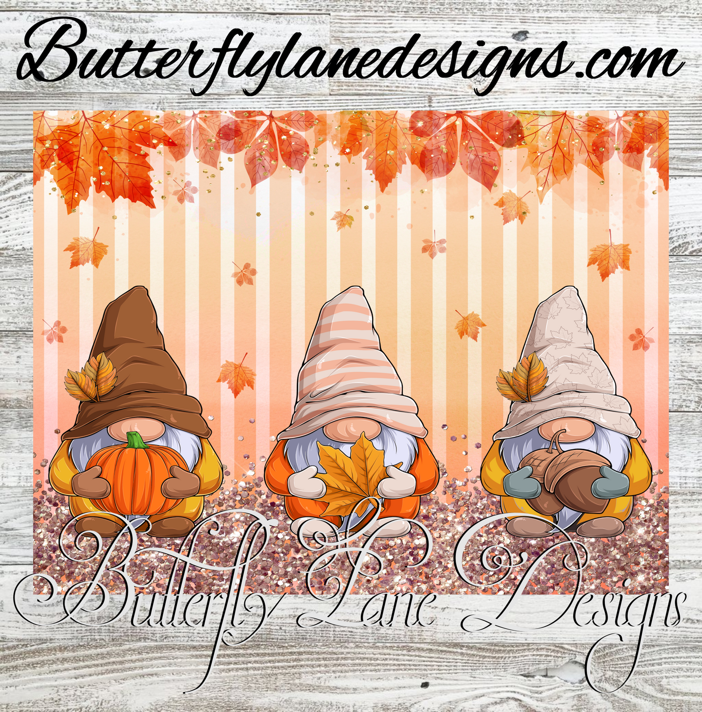 Fall gnome wrap  :: Tumbler wrap