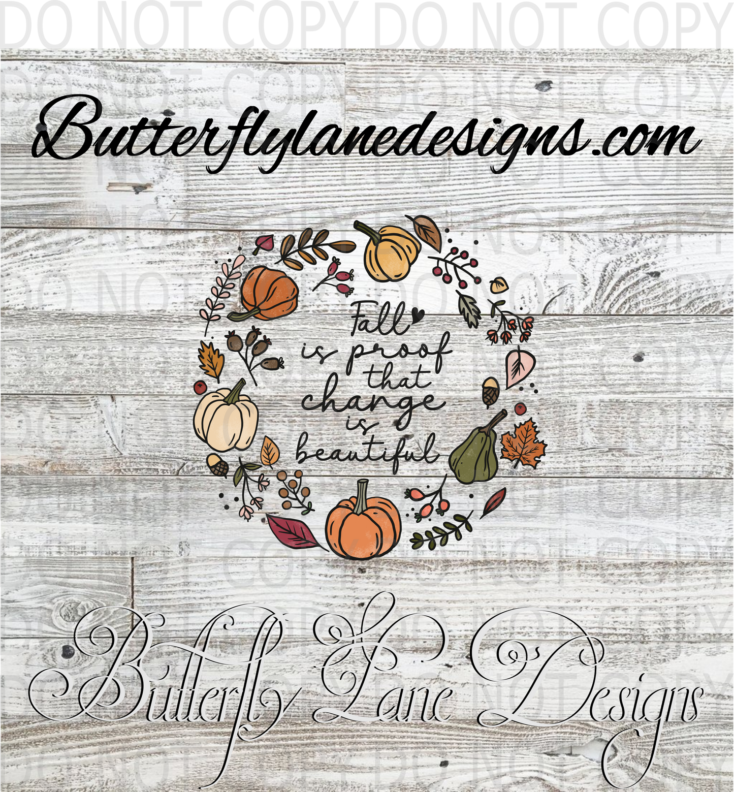 Fall is proof that change is beautiful :: Clear Decal :: VC Decal