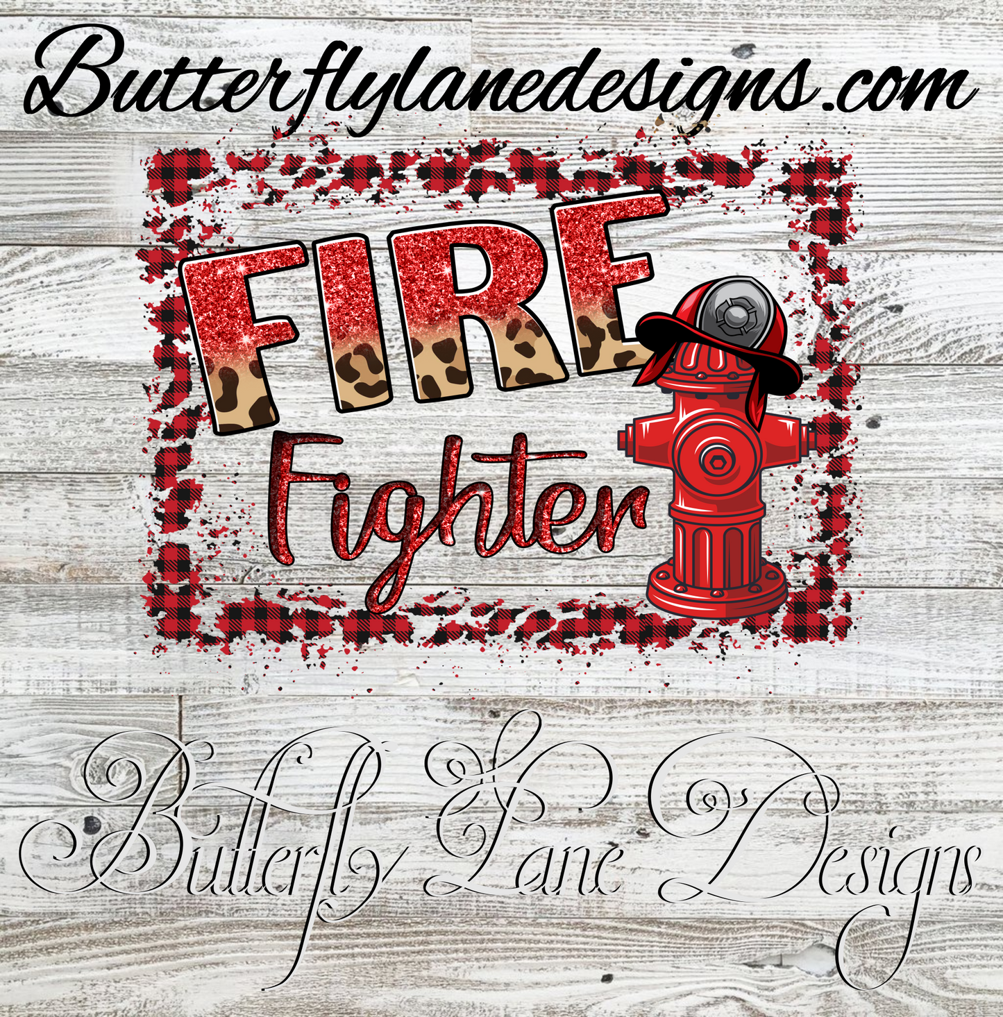 Fire Fighter leopard print FF08 :: Clear Decal :: VC Decal