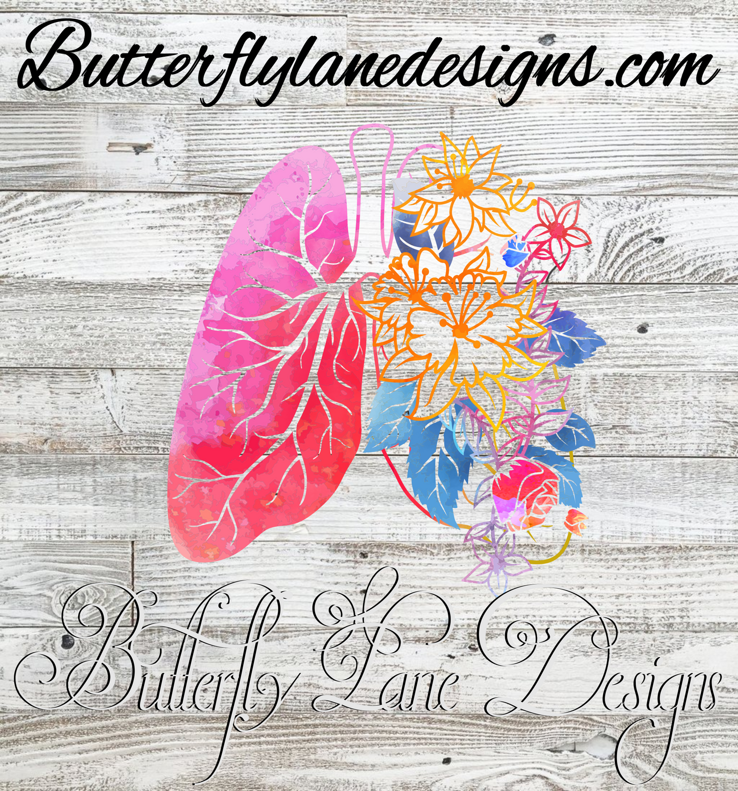 Floral lungs  :: Clear Decal or VC Decal