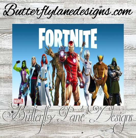 Fortnite:: White Cast Tumbler wrap