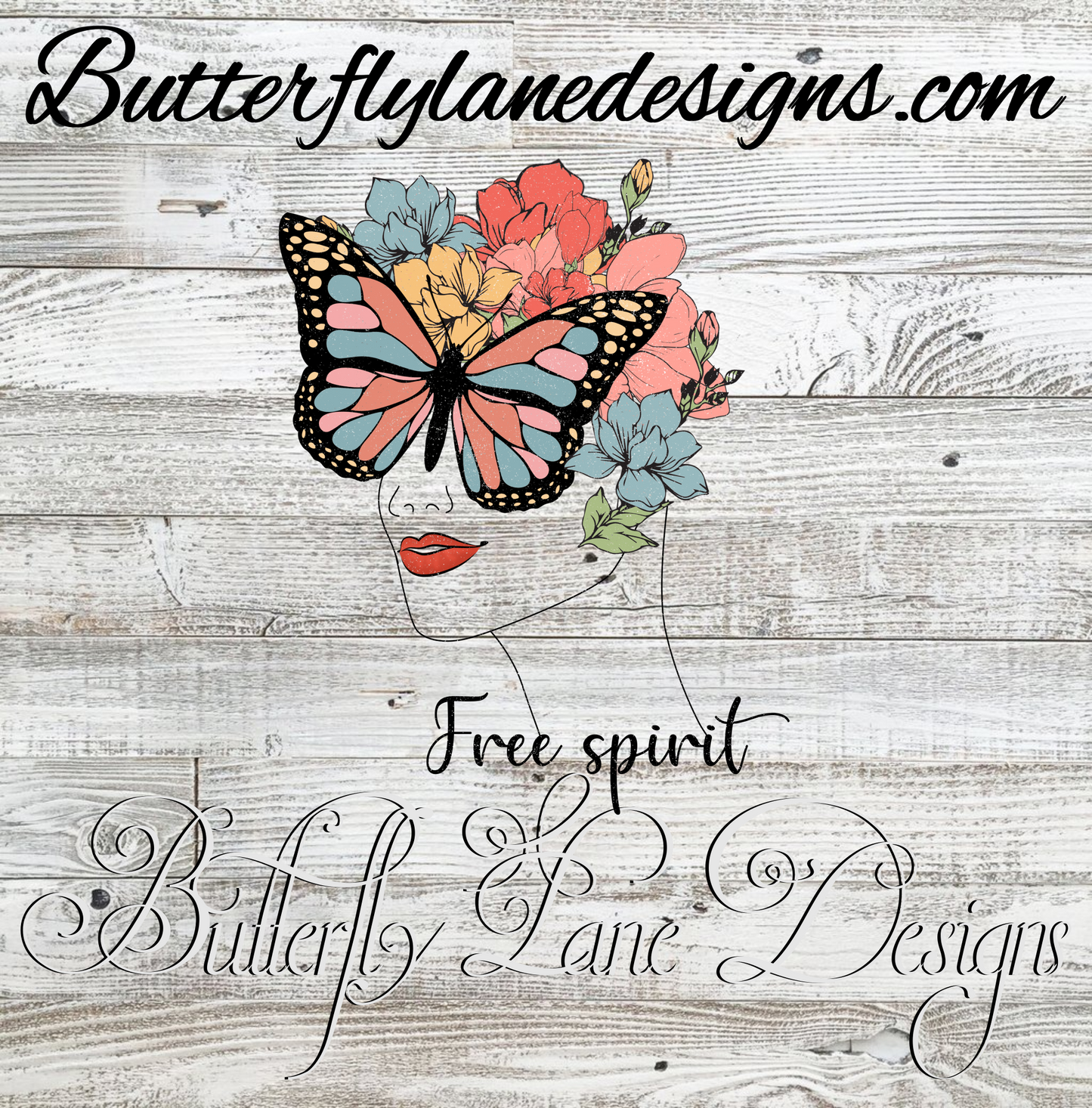 Free spirit butterfly :: Clear Decal :: VC Decal