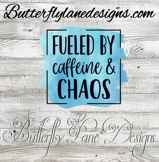 Fueled by caffeine and Chaos :: Clear Cast Decal