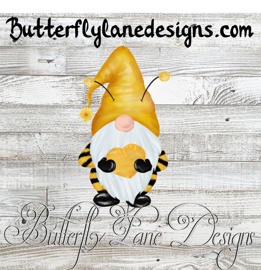 Bee Gnome 1- Honey Bee Gnome-Clear Cast