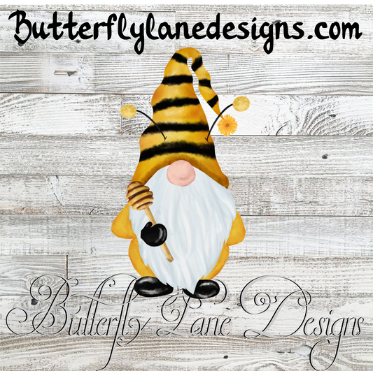 Bee Gnome 2- Honey Bee Gnome-Clear Cast
