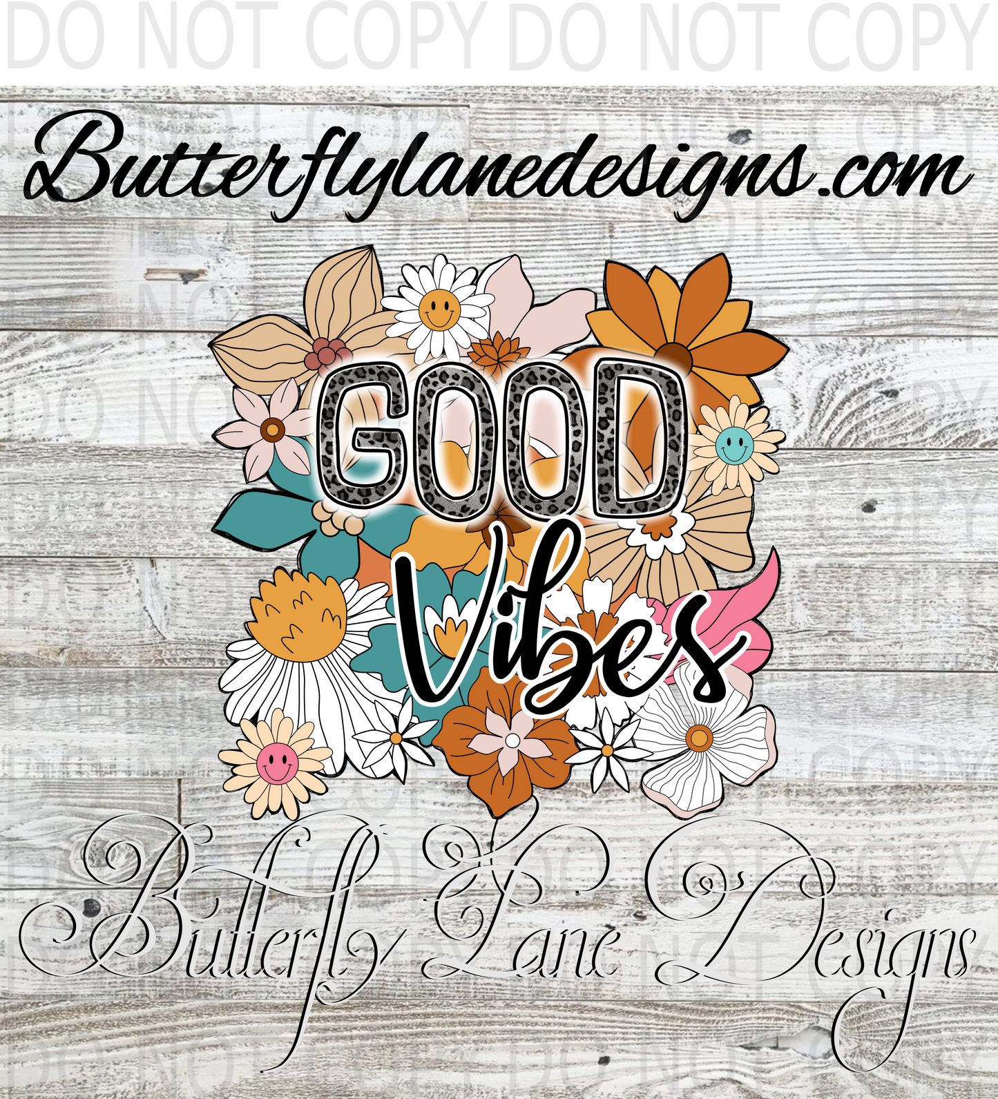 Good Vibes-Fall retro :: Clear Decal :: VC Decal