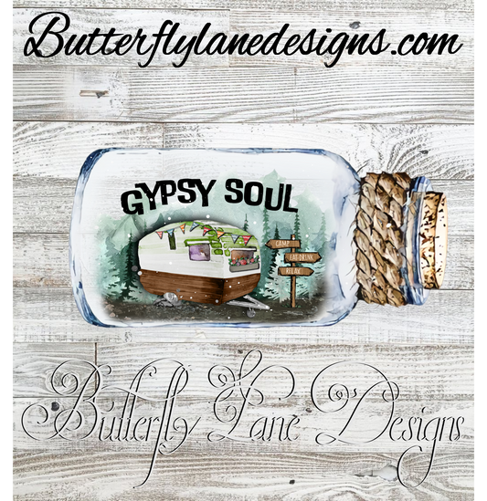 Gypsy Soul-in a bottle :: Clear Decal or VCD