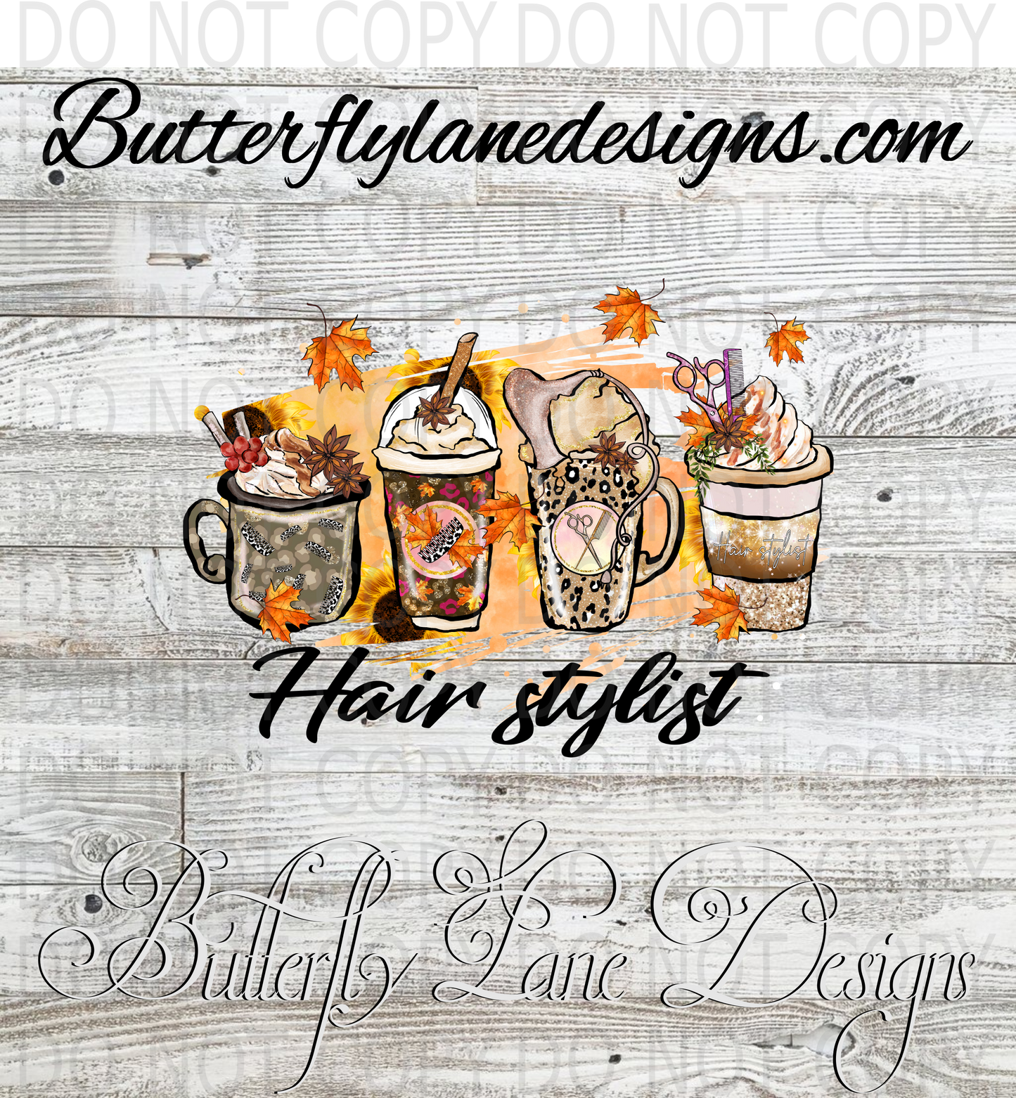 Hair Stylist-fall :: Clear Decal :: VC Decal