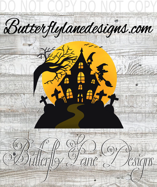 Halloween house 01-Clear Decal :: VC Decal