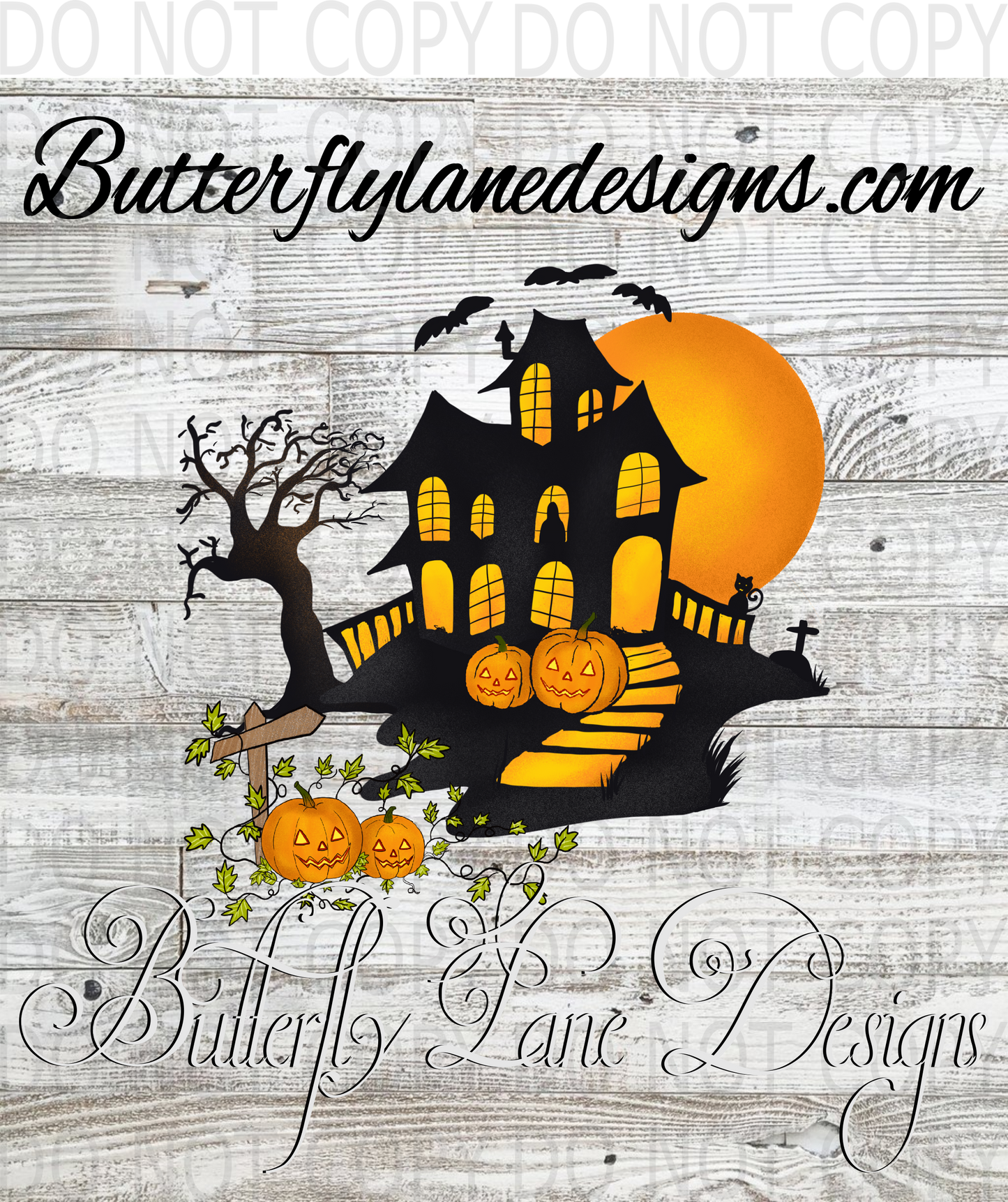 Halloween house 02-Clear Decal :: VC Decal