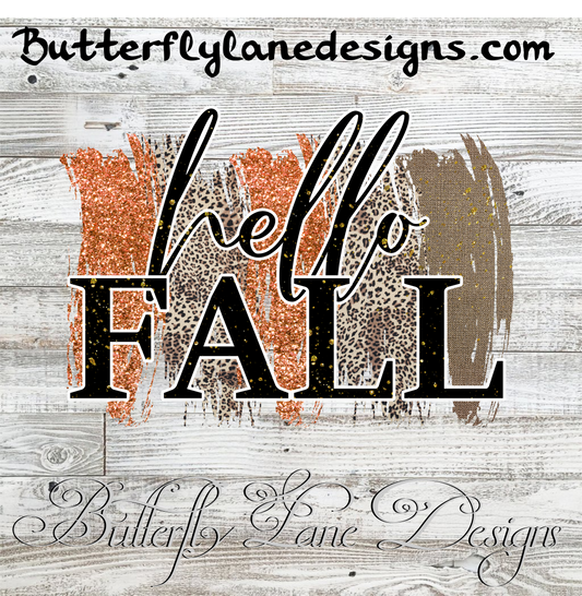 Hello Fall  :: Clear Cast Decal