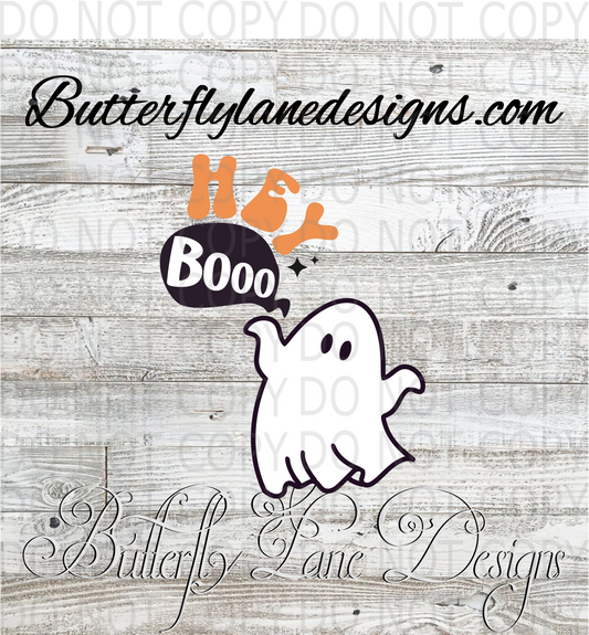 Hey Boo- :: Clear Decal :: VC Decal