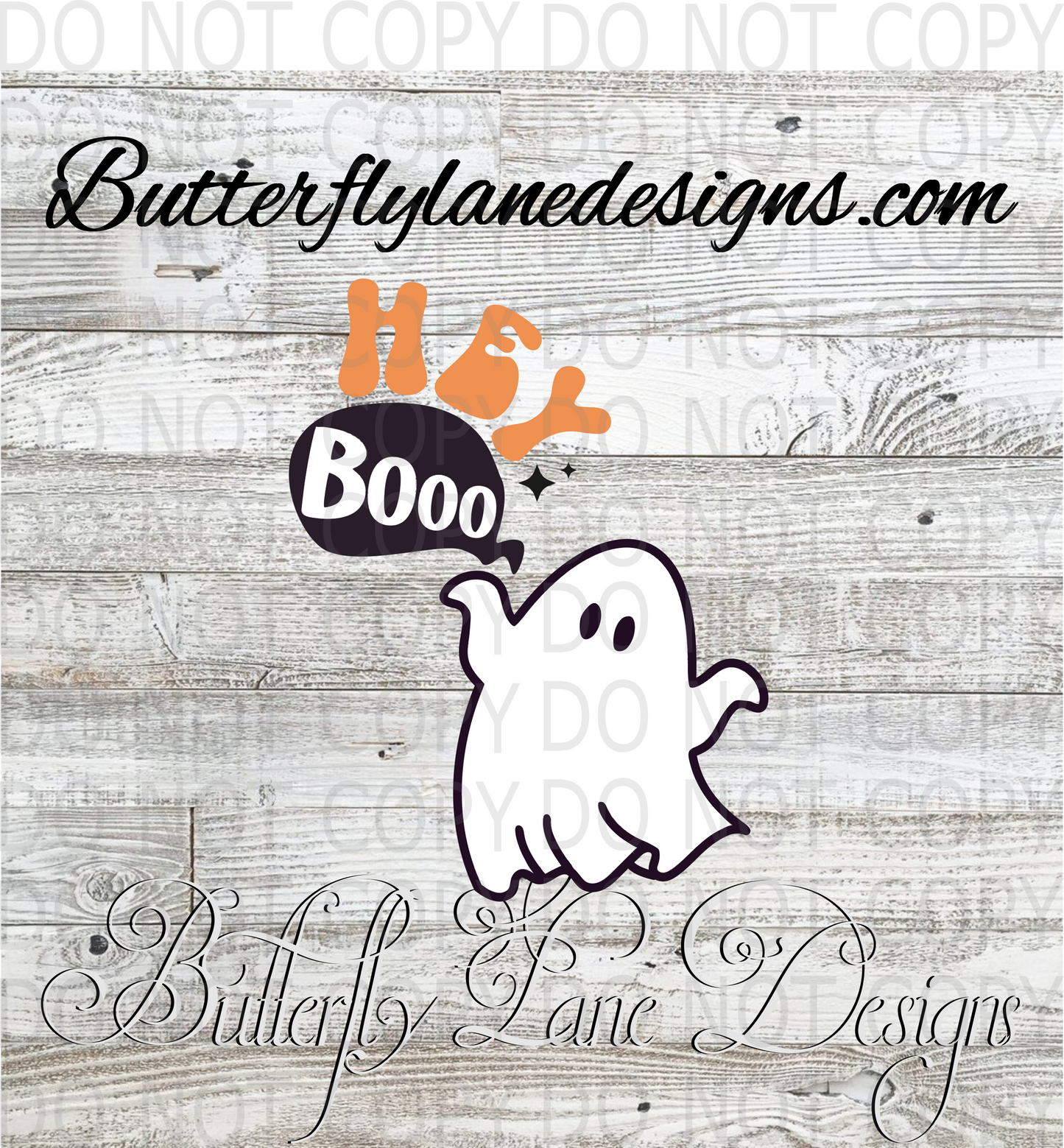 Hey Boo- :: Clear Decal :: VC Decal