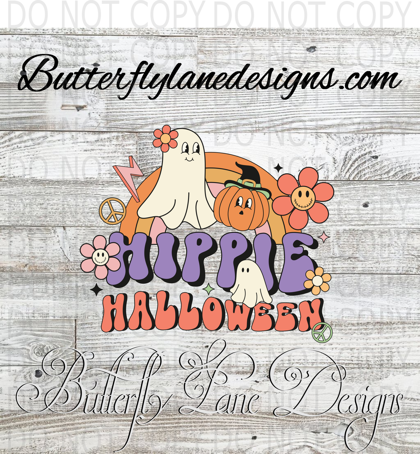 Hippie Halloween :: Clear Decal :: VC Decal