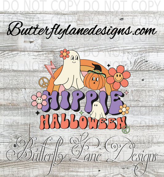 Hippie Halloween :: Clear Decal :: VC Decal