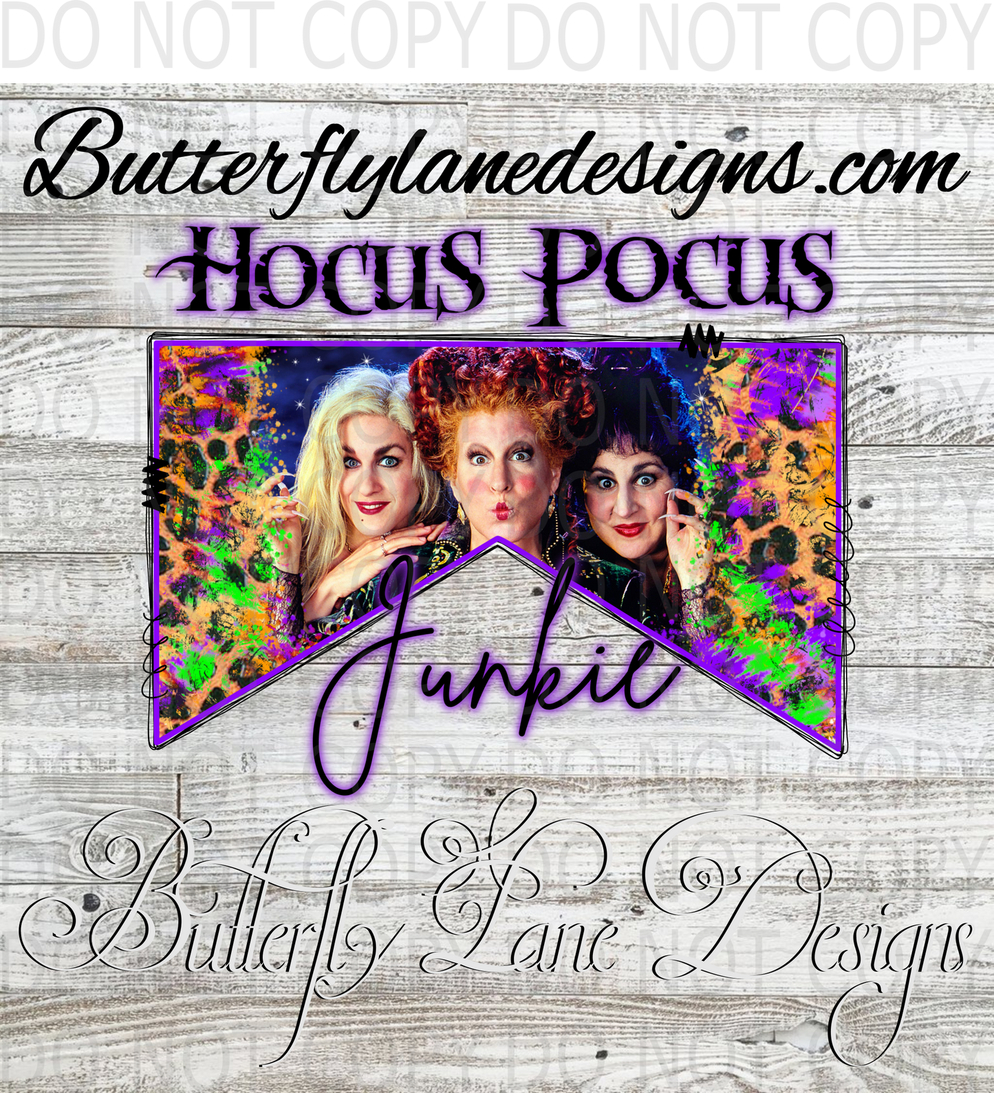 Hocus Pocus Junkie :: Clear Decal :: VC Decal
