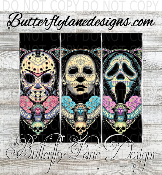 Horror Wrap Trio :: White Cast Tumbler wrap