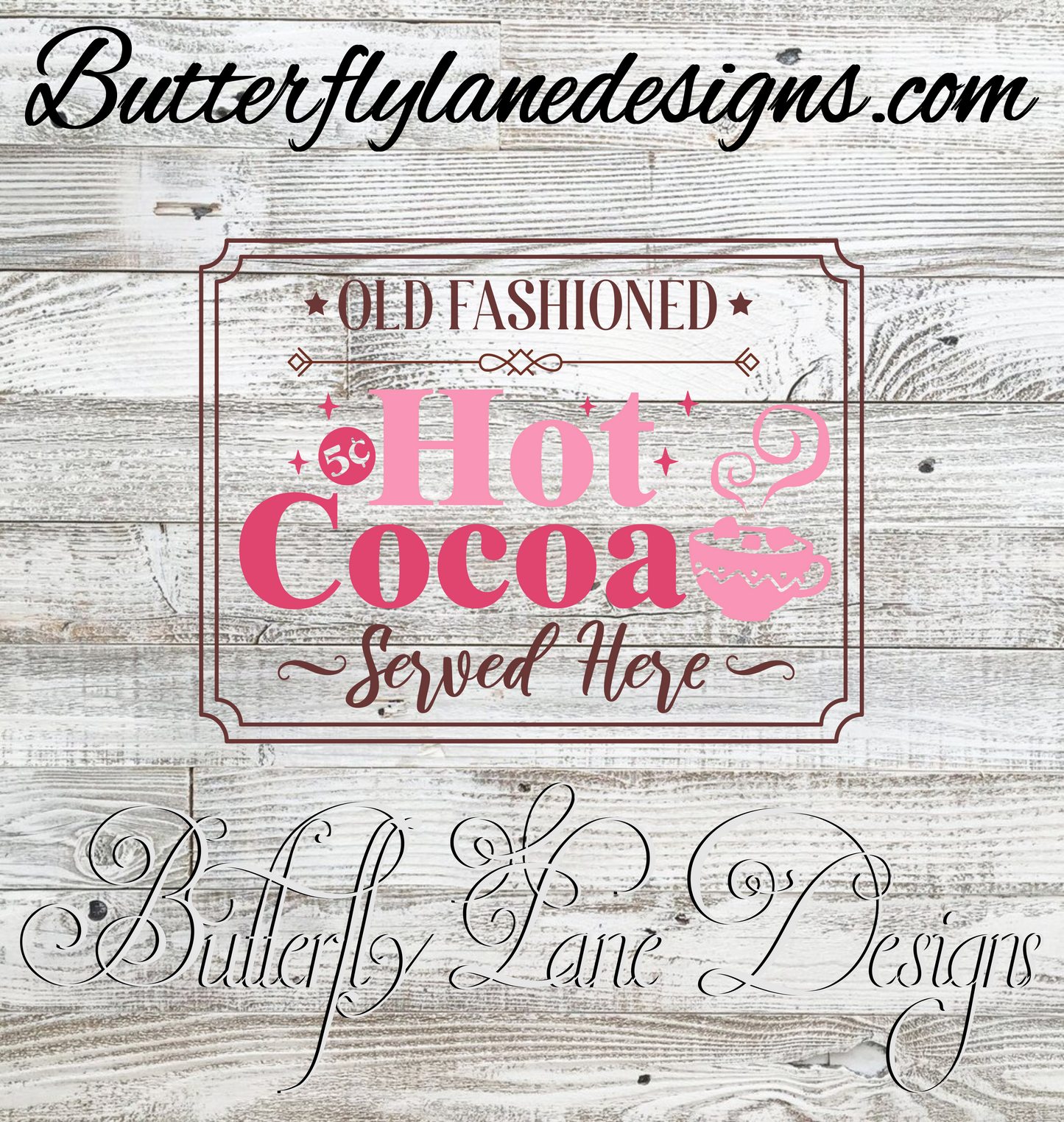 Hot Coco-Old fashioned- : Clear Decal :: VC Decal