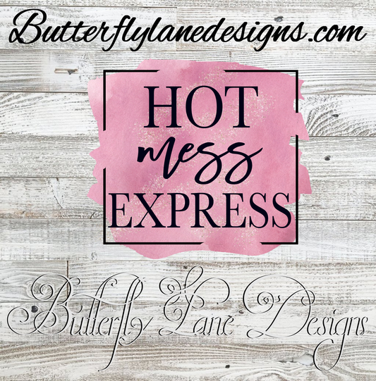 Hot mess express :: Clear Cast Decal