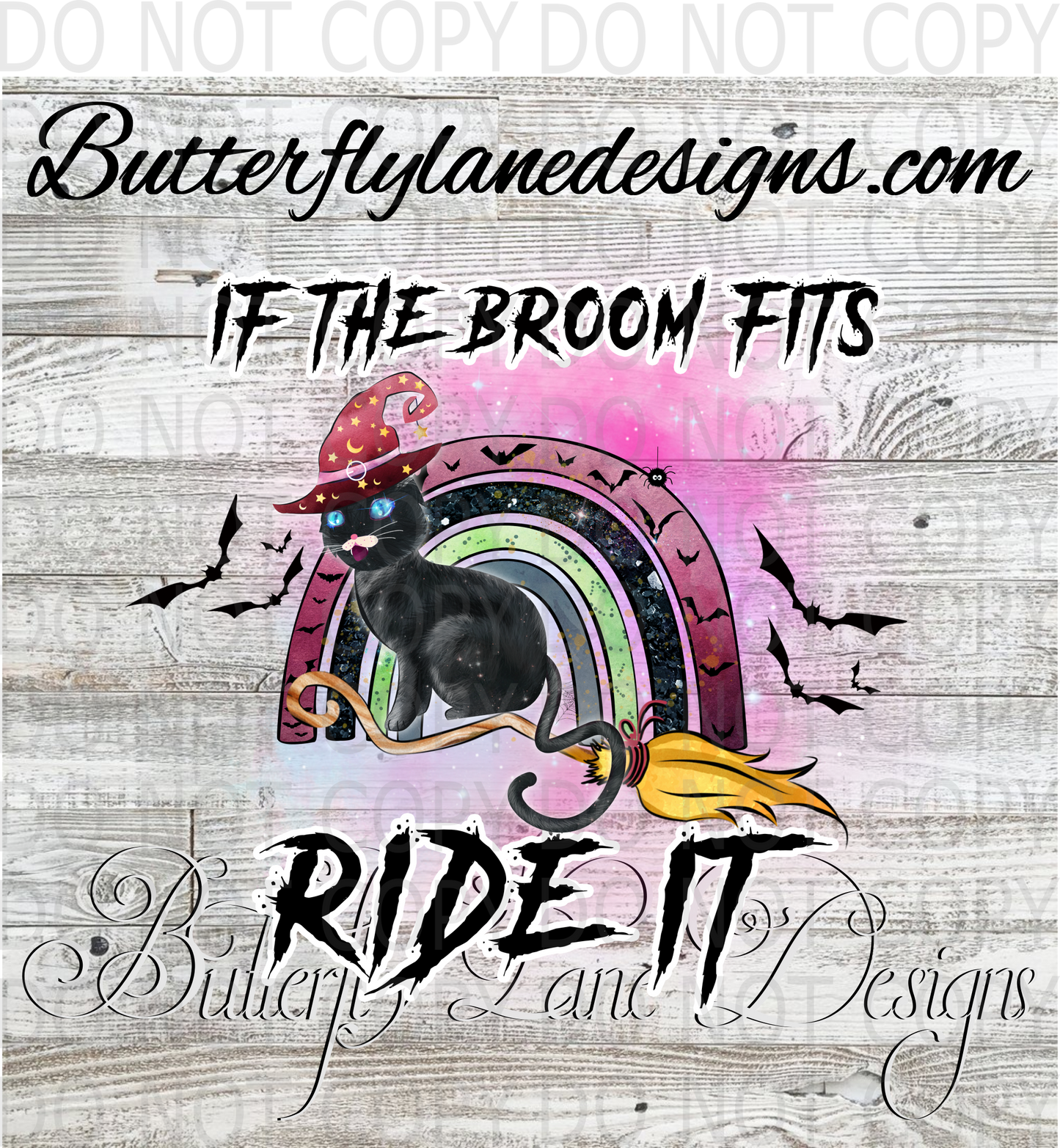 IF the broom fits-ride it- :: Clear Decal :: VC Decal