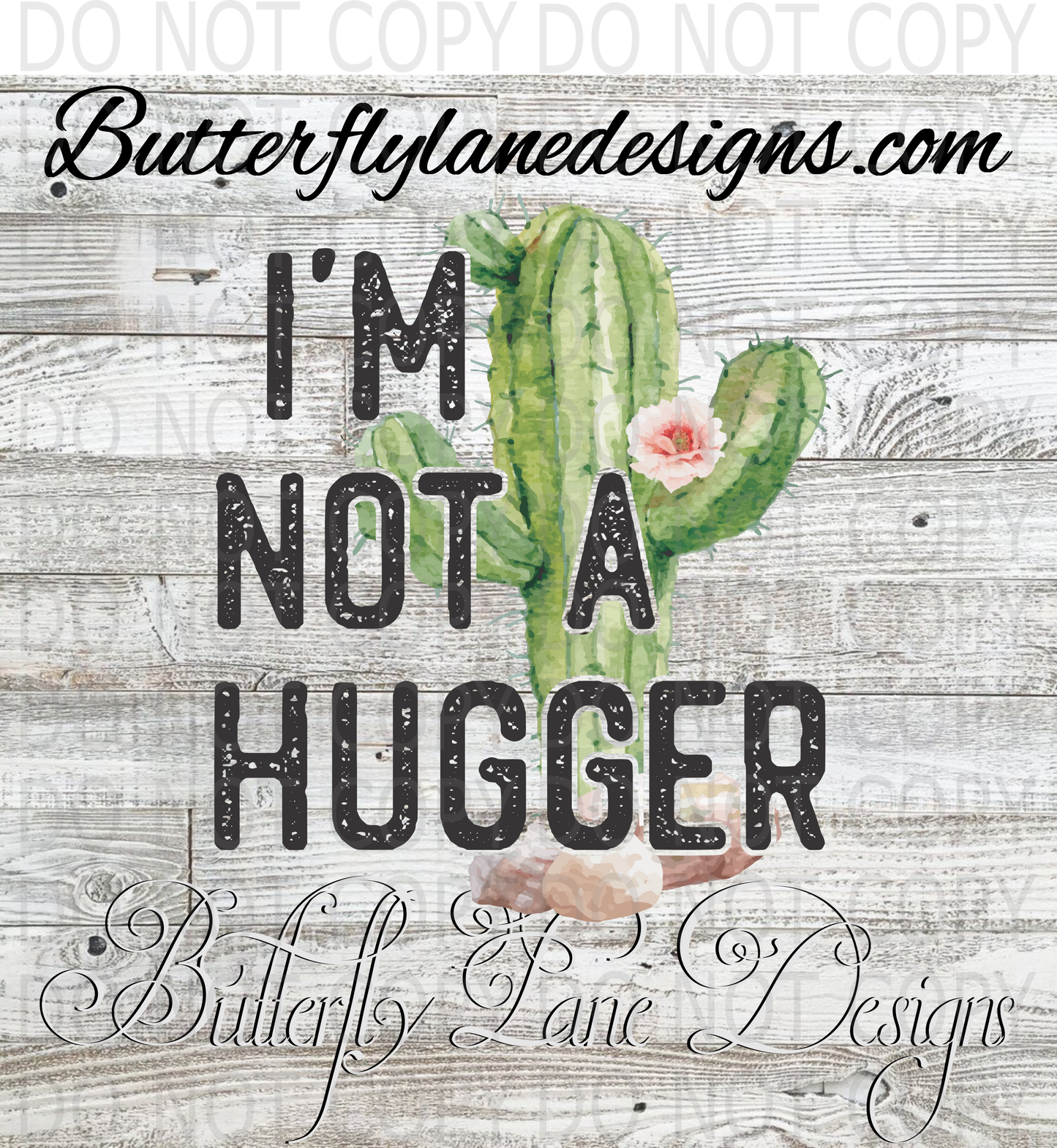 I'm not a hugger-02  :: Clear Decal :: VC Decal