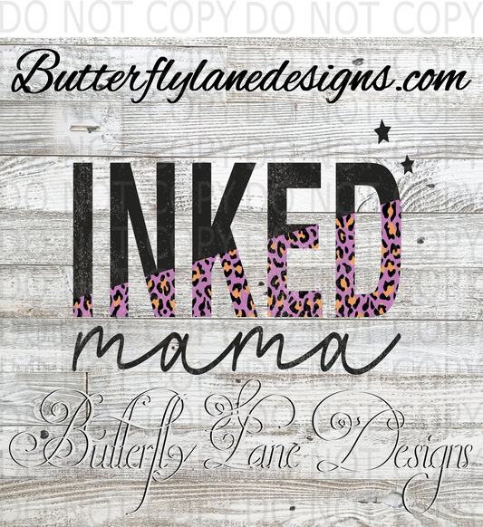 Inked Mama :: Clear Decal :: VC Decal