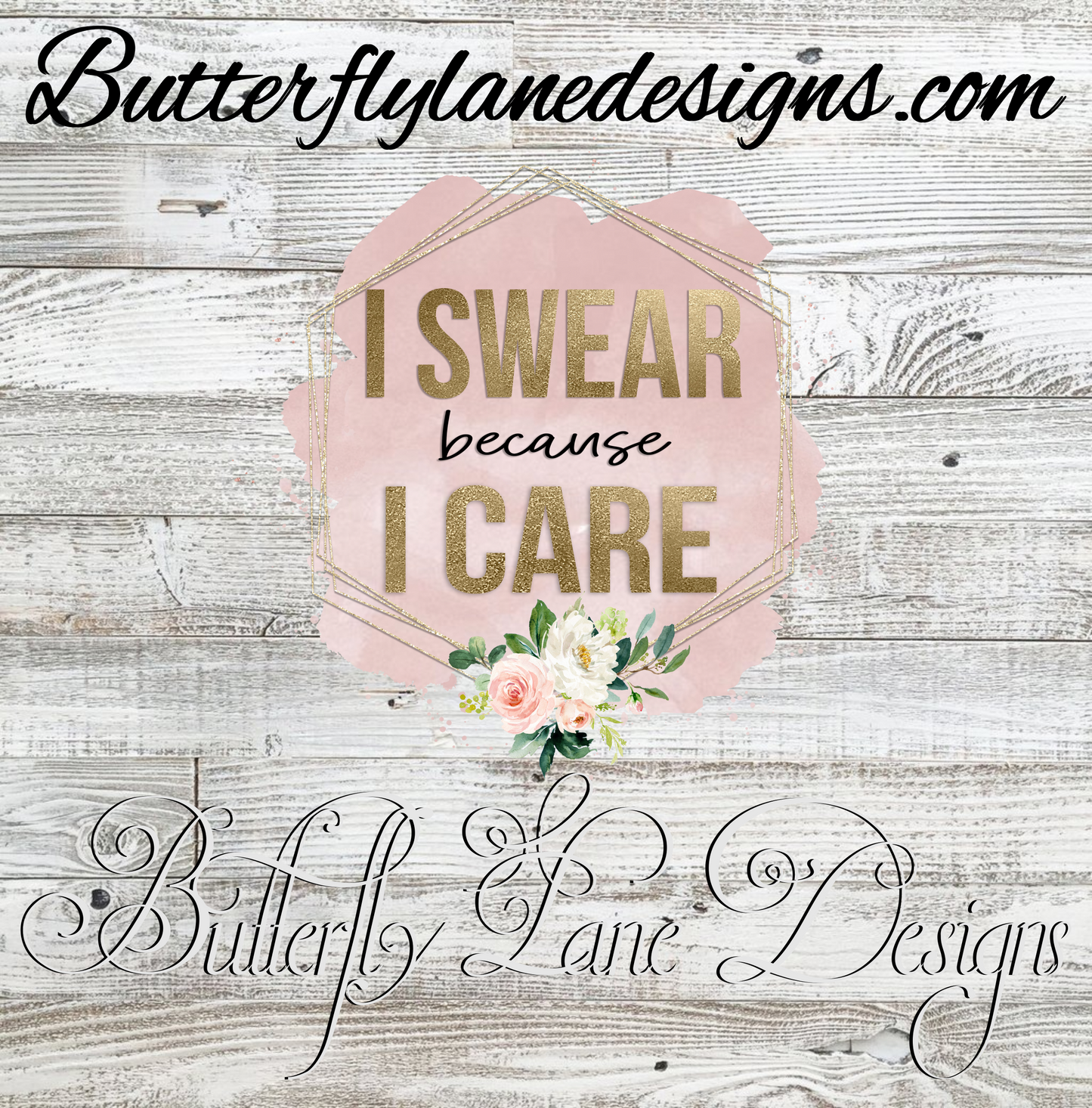 I swear because I care :: Clear Cast Decal