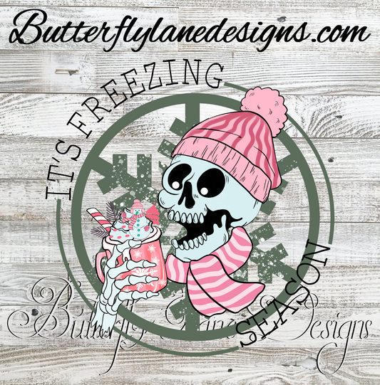 It's freezin season-pink-4 ::  Clear Decal :: VC Decal