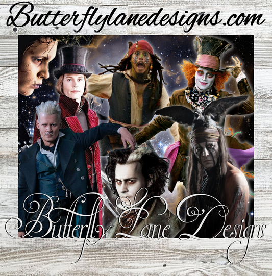 J.Depp-multi character  :: Tumbler wrap