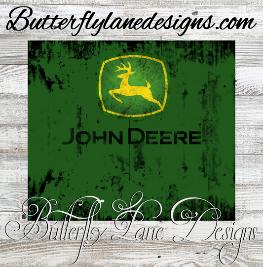 John Deere 03 :: White Cast Tumbler wrap