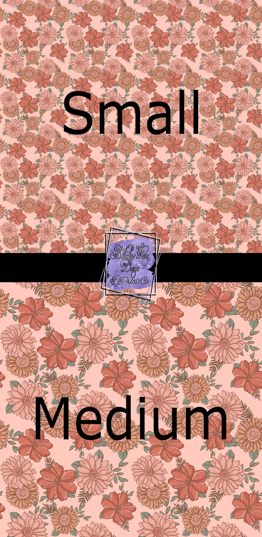 Just Peachy Florals - PV 551 Patterned Vinyl