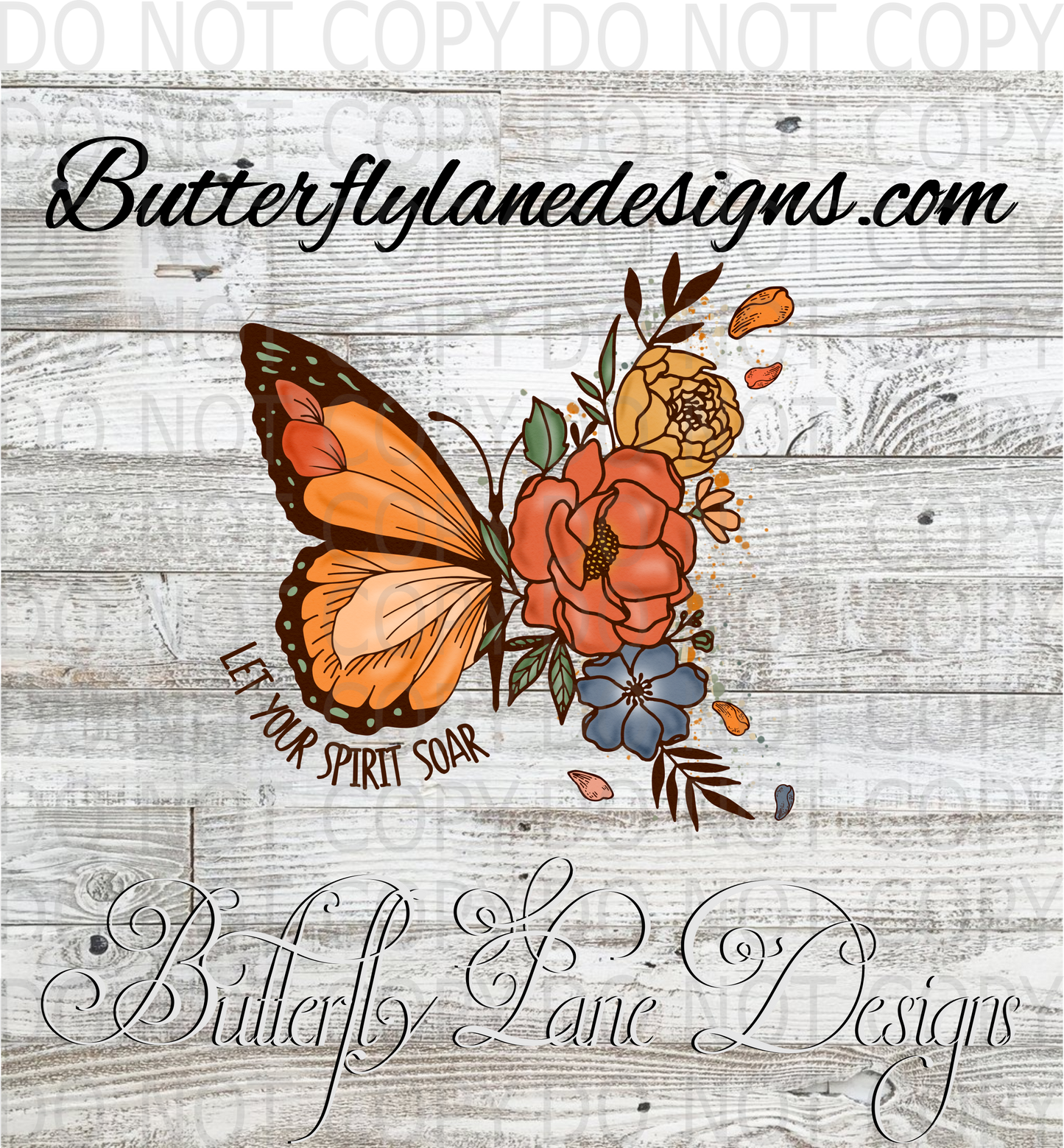 Let your spirit soar-butterfly-02 :: Clear Decal :: VC Decal