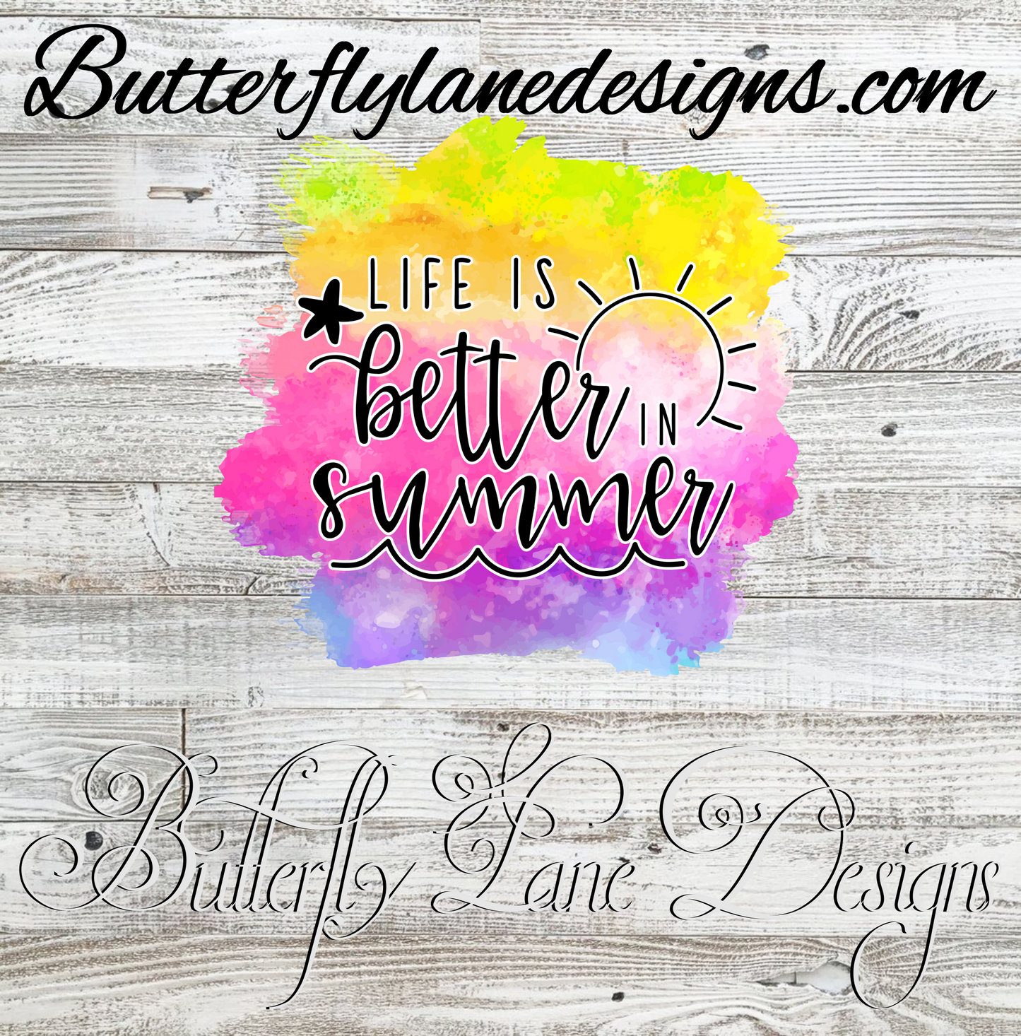 Life is better in summer :: Clear Decal :: VC Decal