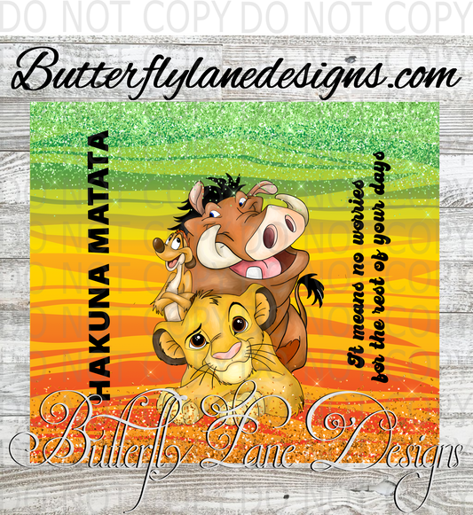 King of the Jungle 02 :: Tumbler wrap