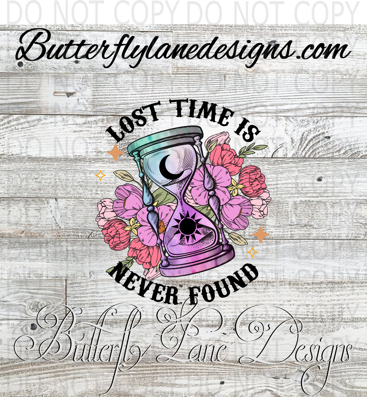 Lost time is never found-: Clear Decal :: VC Decal