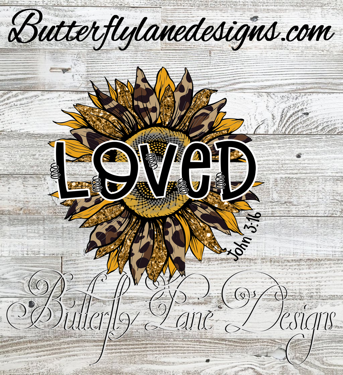 Loved sunflower-John_3.16 :: Clear Decal or VCD