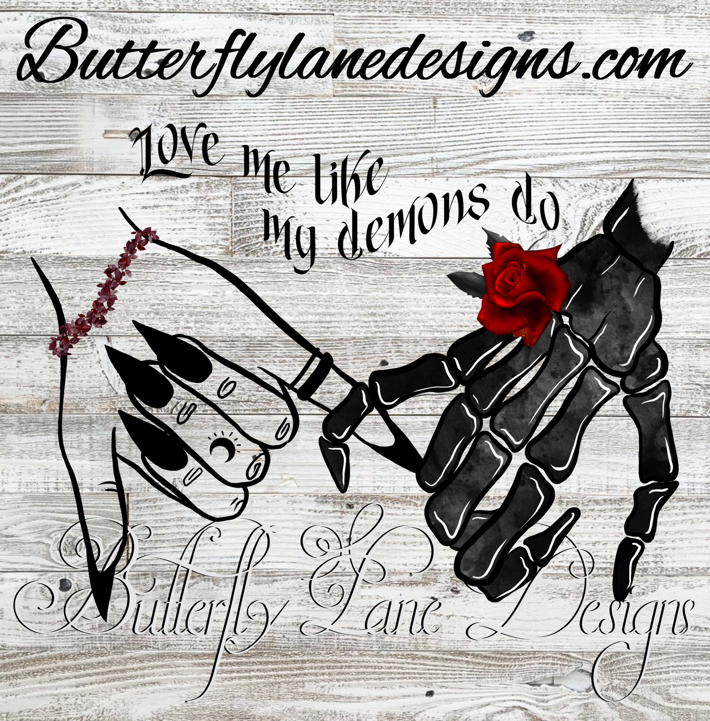 Love me like my demons do ::  Clear Decal :: VC Decal