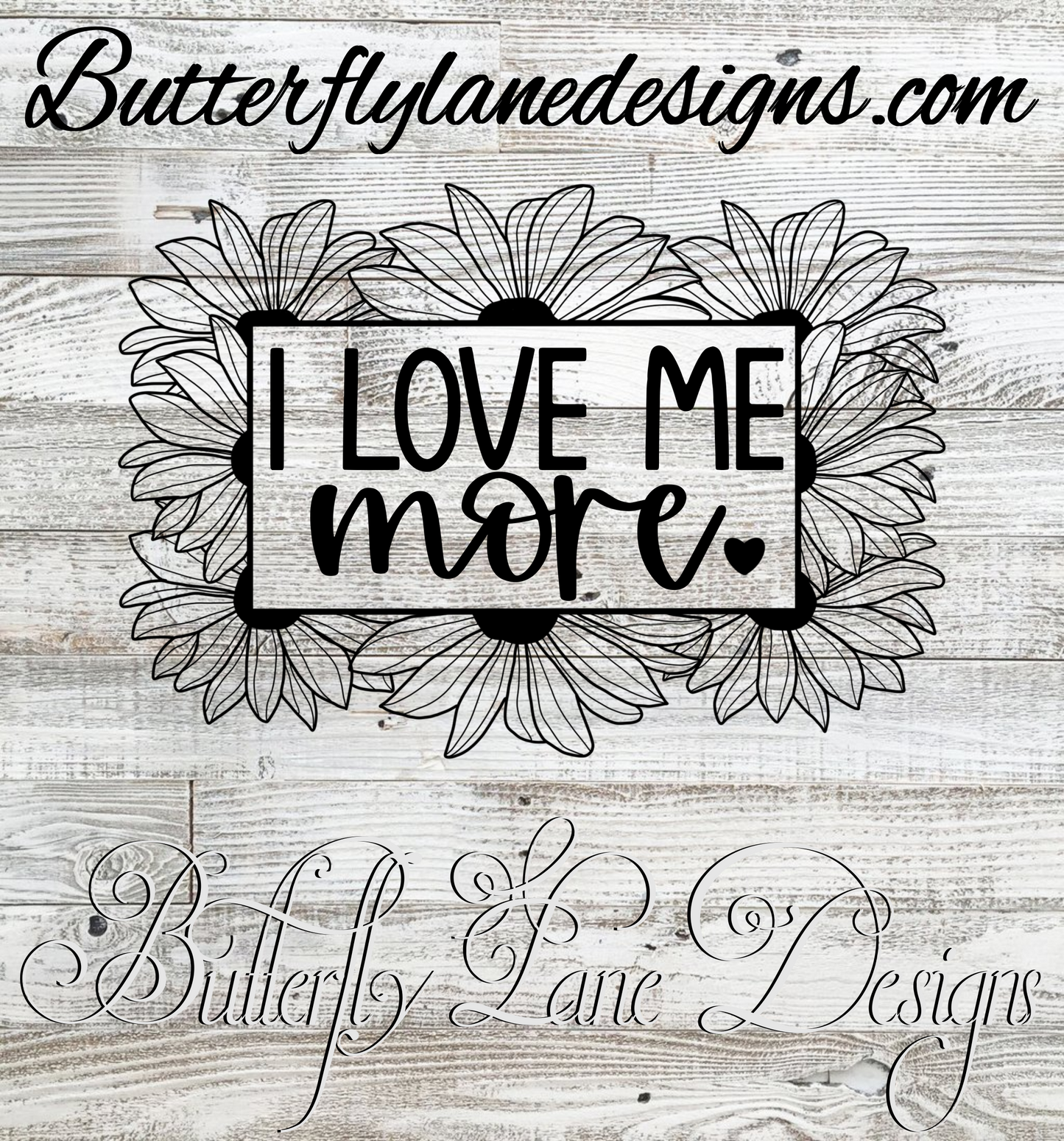 I Love me more :: Clear Decal or VC Decal