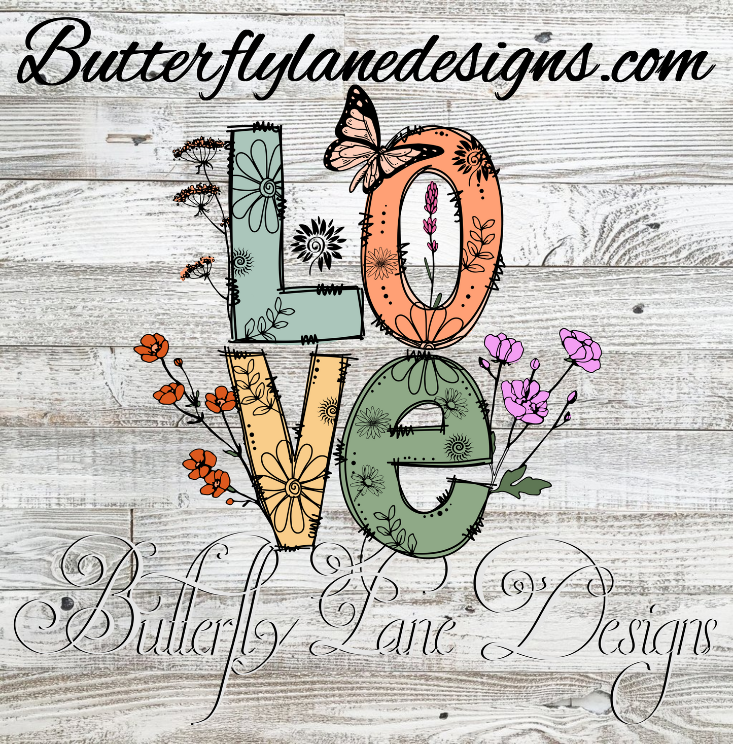 Love - vintage :: Clear Decal or VC Decal