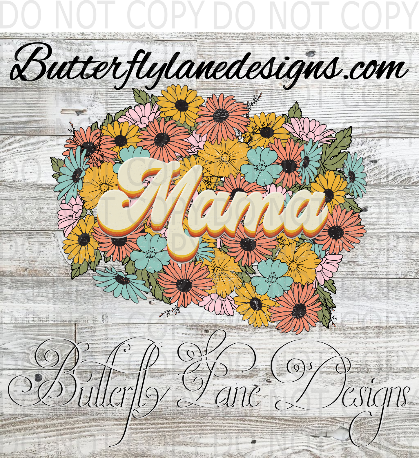 Mama-flower bundle-:: Clear Decal :: VC Decal