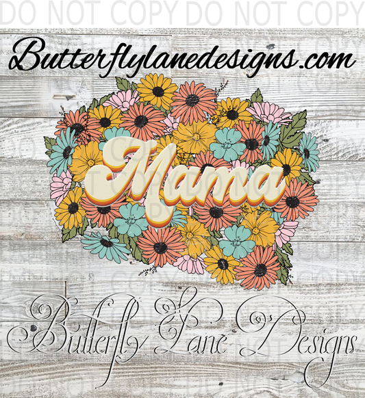 Mama-flower bundle-:: Clear Decal :: VC Decal