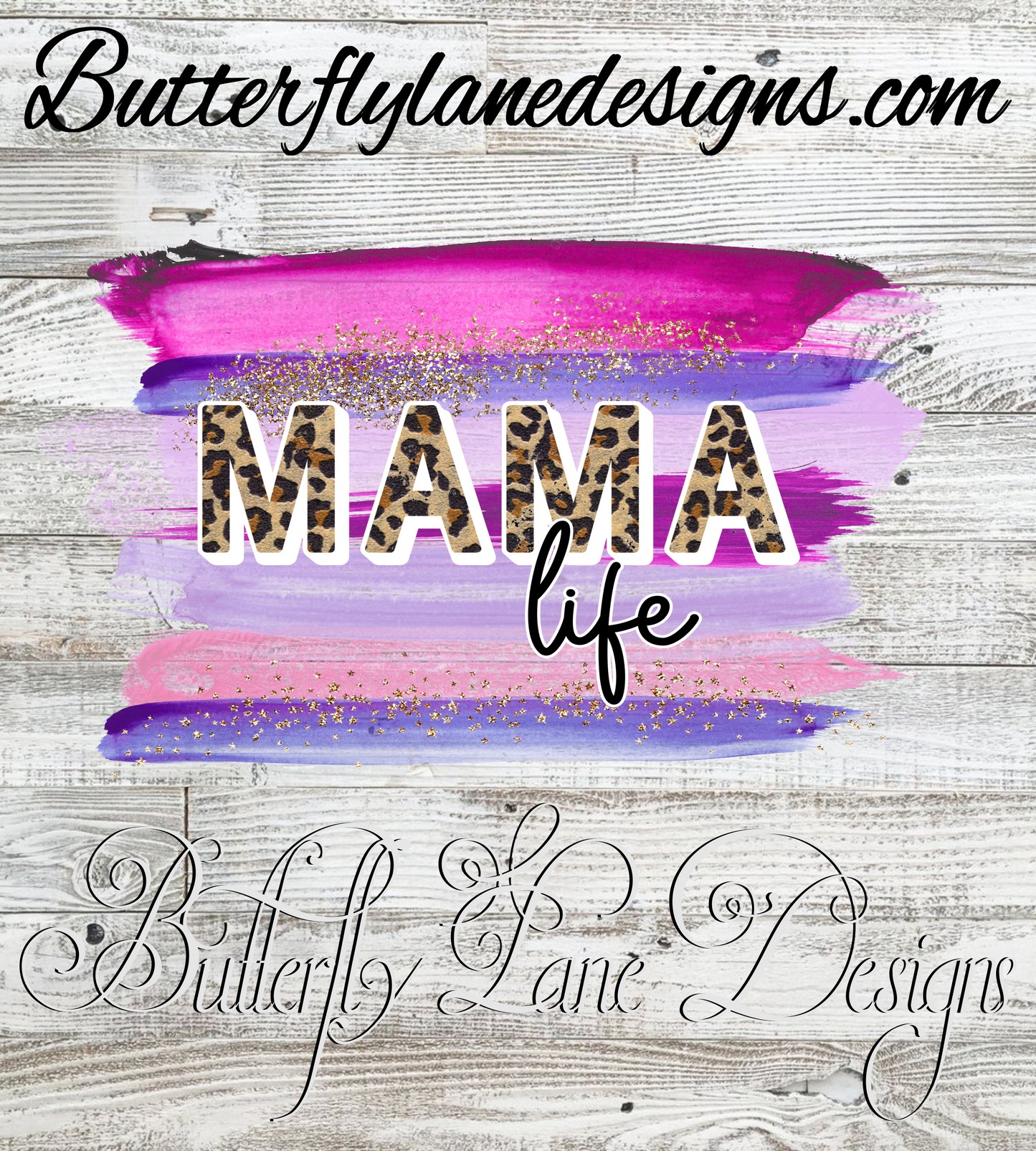 Mama Life: Pinks and Purple brush strokes :: V.C. Decal