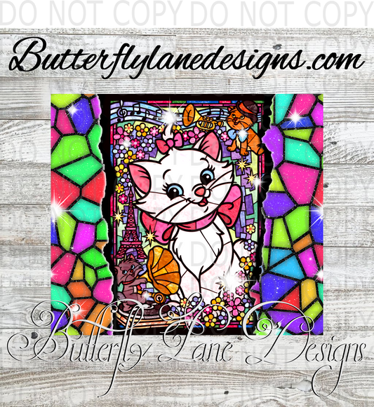 Marie-Aristro-crat cat :: Tumbler wrap