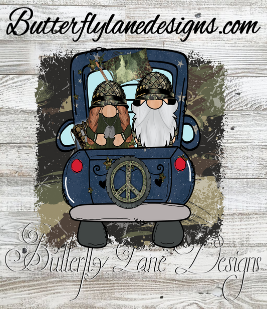 Military Gnomes :: Clear Decal or VCD