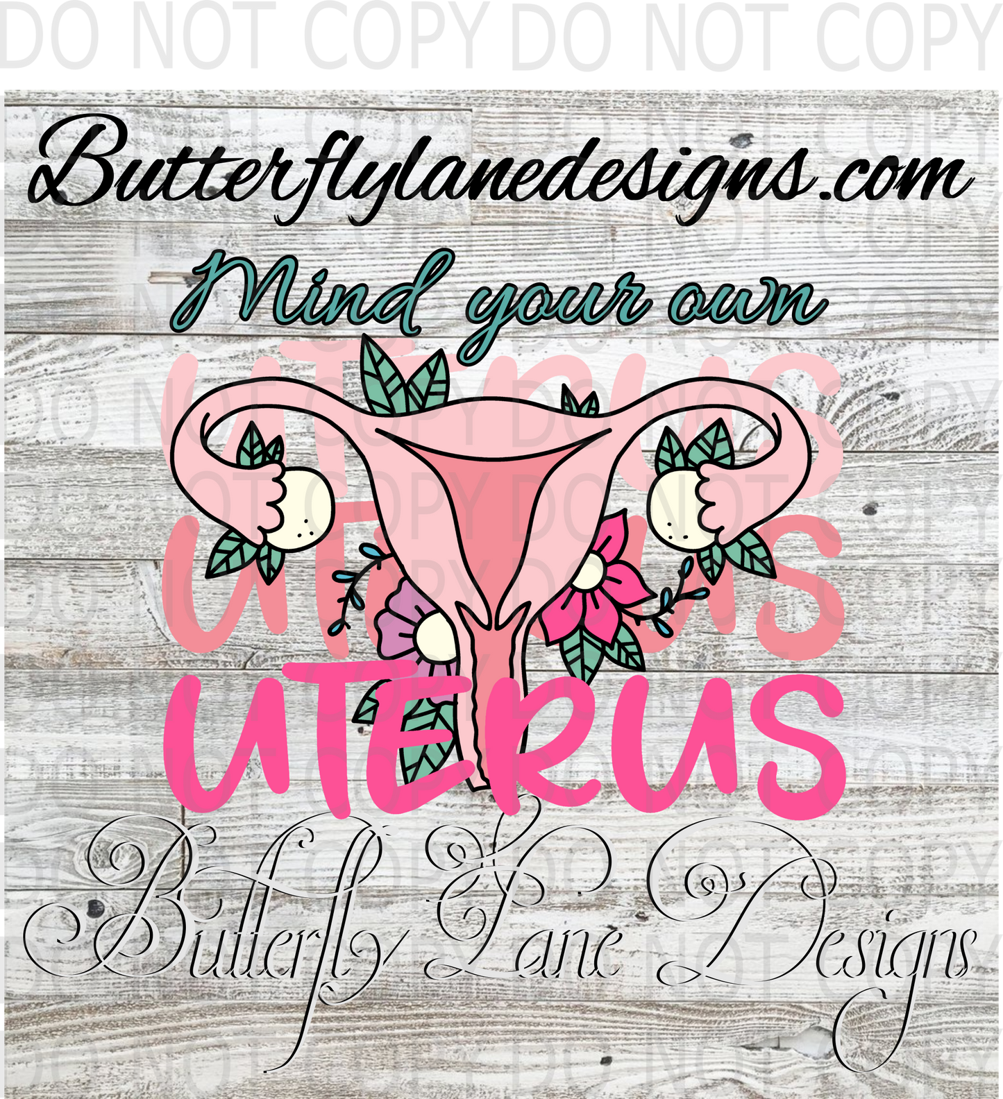 Mind your own uterus 03 :: Clear Decal :: VC Decal